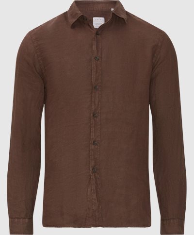 Classic Linen Shirt Slim fit | Classic Linen Shirt | Brun